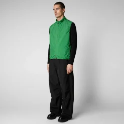 Gilets^Save The Duck Gilet Imbottito Uomo Mars Verde Foresta