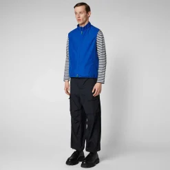 Gilets^Save The Duck Gilet Imbottito Uomo Mars Blu Elettrico