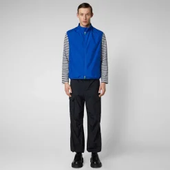 Gilets^Save The Duck Gilet Imbottito Uomo Mars Blu Elettrico