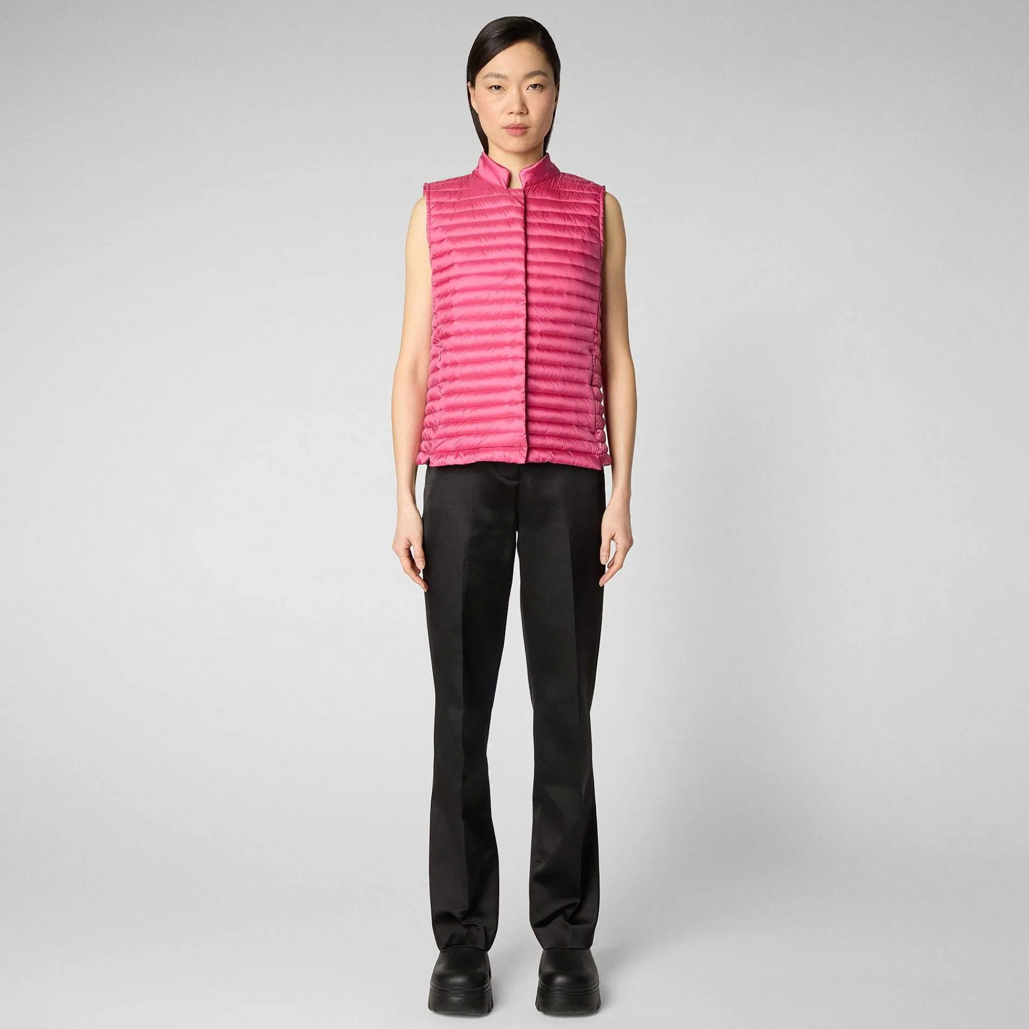 Gilets^Save The Duck Gilet Trapuntato Donna Aria Rosa Scuro