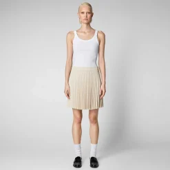 Pantaloni & Gonne^Save The Duck Gonna Donna Ilsa Beige Crema