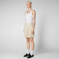 Pantaloni & Gonne^Save The Duck Gonna Donna Ilsa Beige Crema