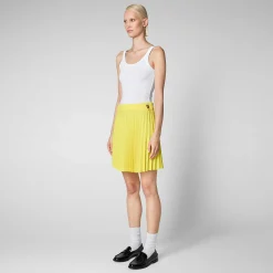 Pantaloni & Gonne^Save The Duck Gonna Donna Ilsa Giallo Sole