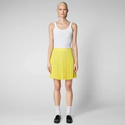 Pantaloni & Gonne^Save The Duck Gonna Donna Ilsa Giallo Sole
