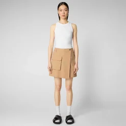 Pantaloni & Gonne^Save The Duck Gonna Pantalone Donna Brona Beige Biscotto