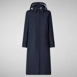 Impermeabili^Save The Duck Impermeabile Donna Asia Blu Nero