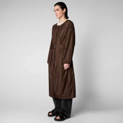 Impermeabili^Save The Duck Impermeabile Donna Mava Soil Brown