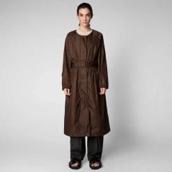 Impermeabili^Save The Duck Impermeabile Donna Mava Soil Brown