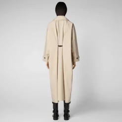 Impermeabili^Save The Duck Impermeabile Donna Yani Beige Crema