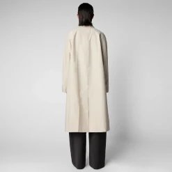 Impermeabili^Save The Duck Impermeabile Donna Zola Beige Crema