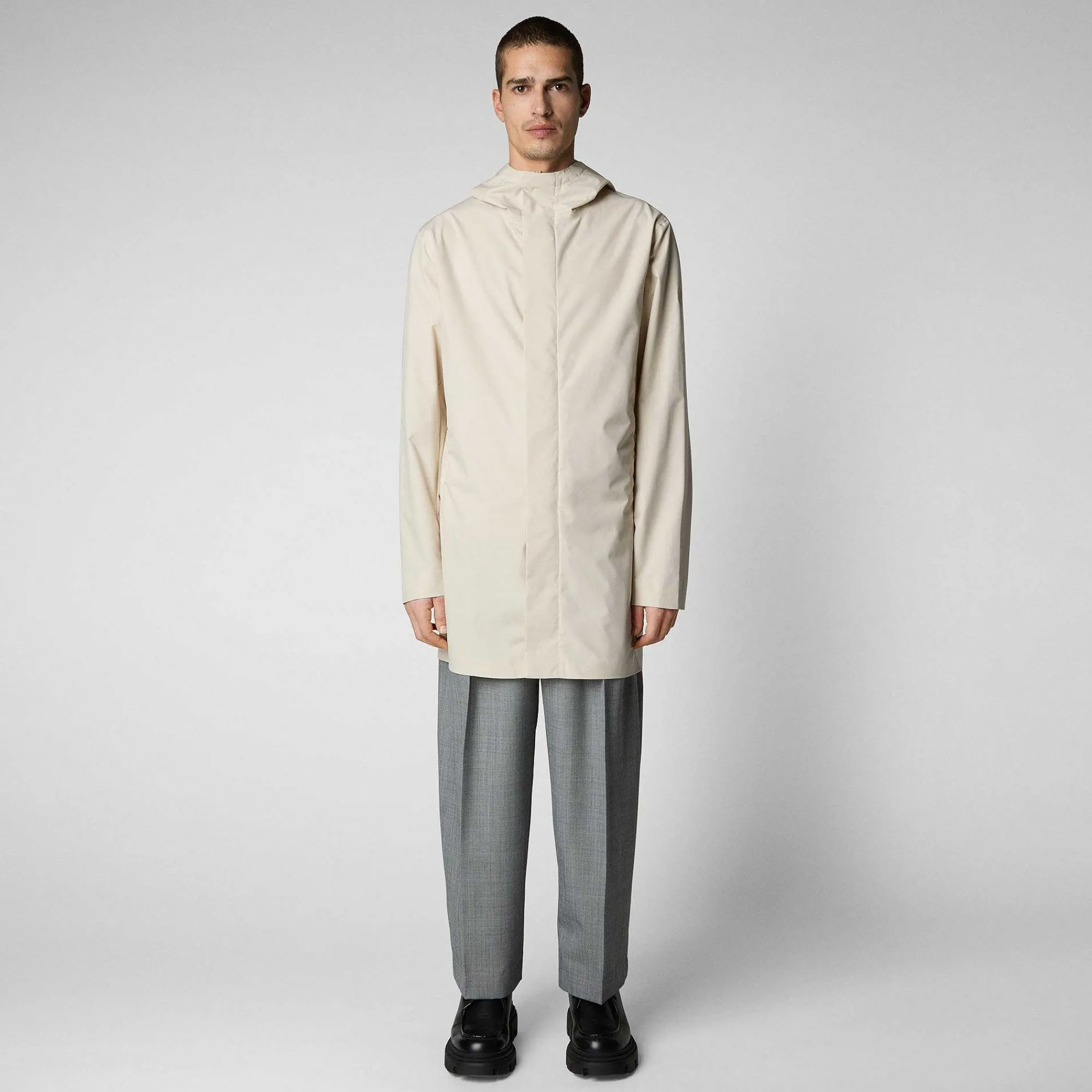 Impermeabili^Save The Duck Impermeabile Uomo Dacey Beige Crema