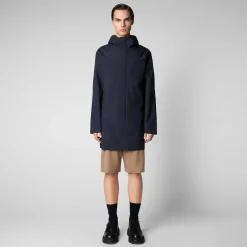Impermeabili^Save The Duck Impermeabile Uomo Dacey Blu Nero