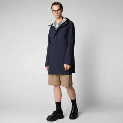 Impermeabili^Save The Duck Impermeabile Uomo Dacey Blu Nero