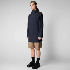 Impermeabili^Save The Duck Impermeabile Uomo Dacey Blu Nero