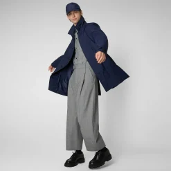Impermeabili^Save The Duck Impermeabile Uomo Rhys Blu Navy