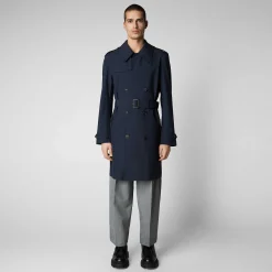 Impermeabili^Save The Duck Impermeabile Uomo Zarek Blu Nero