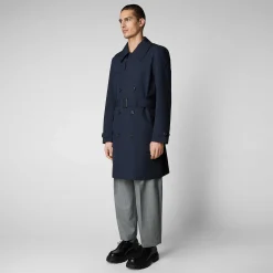 Impermeabili^Save The Duck Impermeabile Uomo Zarek Blu Nero