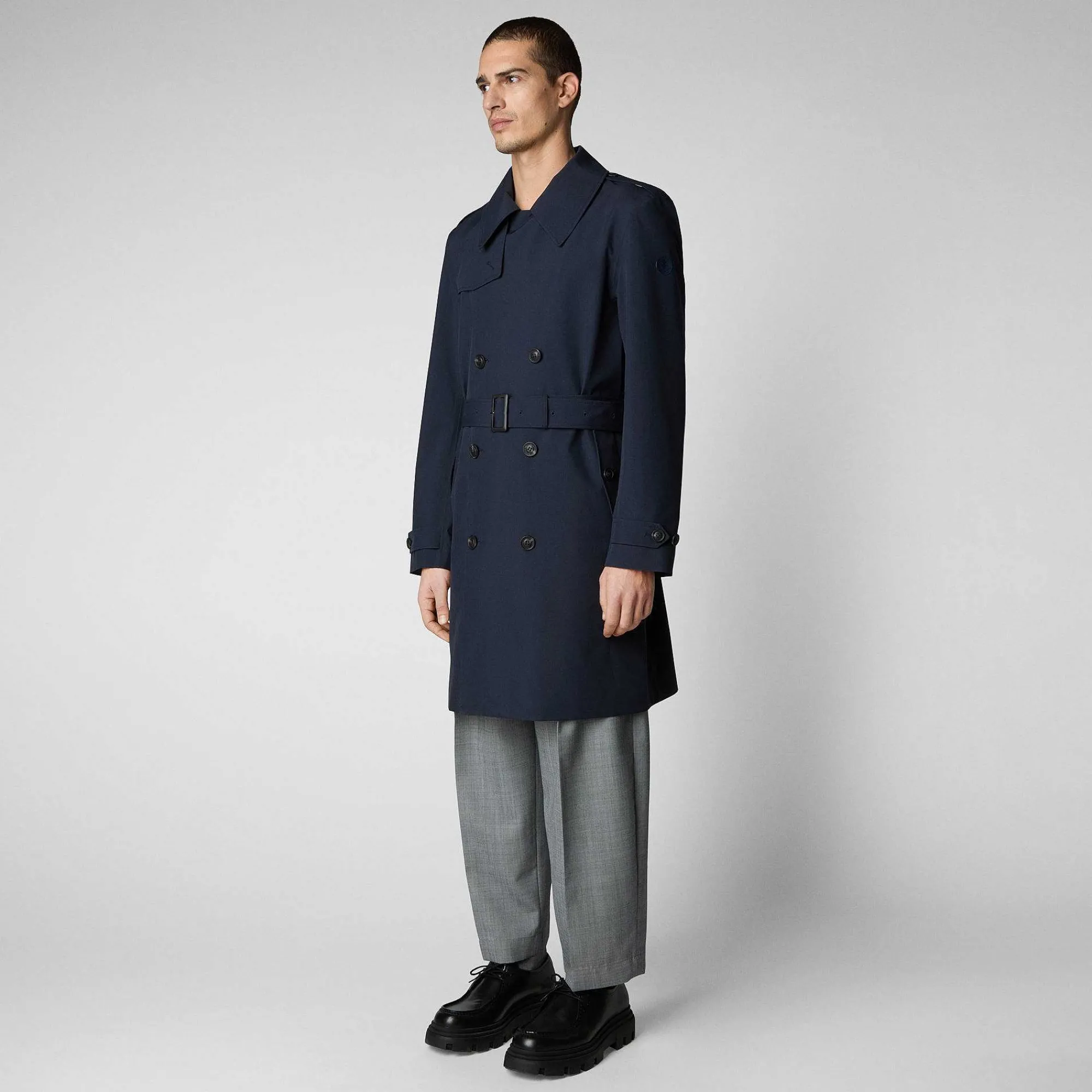 Impermeabili^Save The Duck Impermeabile Uomo Zarek Blu Nero