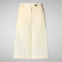 Pantaloni & Gonne^Save The Duck Pantaloni Donna Fiara Bianco Vaniglia
