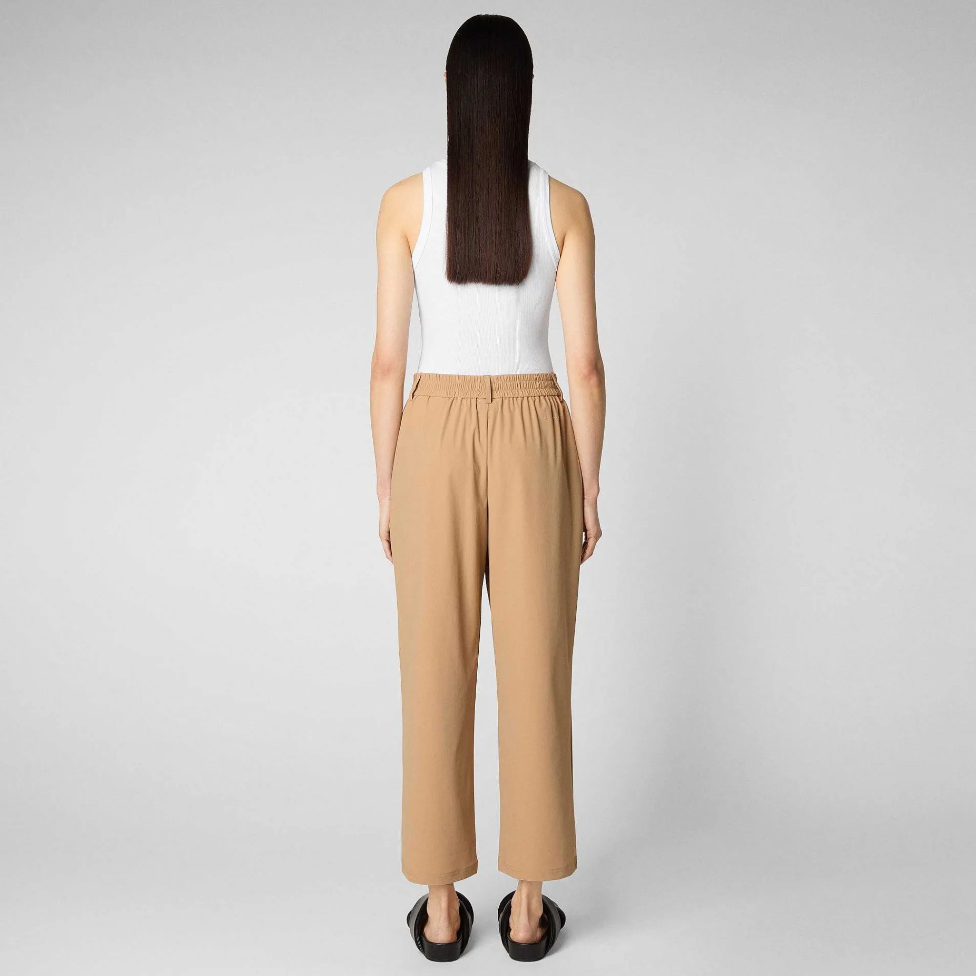 Pantaloni & Gonne^Save The Duck Pantaloni Donna Gita Beige Biscotto