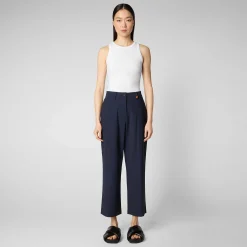 Pantaloni & Gonne^Save The Duck Pantaloni Donna Gita Blu Navy