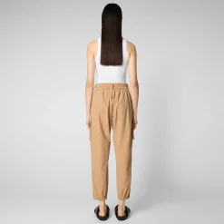 Pantaloni & Gonne^Save The Duck Pantaloni Donna Gosy Beige Biscotto