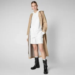 Pantaloni & Gonne^Save The Duck Pantaloni Donna Halima In Bianco