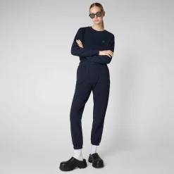 Pantaloni & Gonne^Save The Duck Pantaloni Donna Jiya In Blu Navy