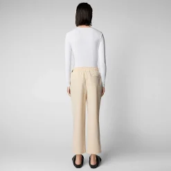 Pantaloni & Gonne^Save The Duck Pantaloni Donna Milan Beige Crema