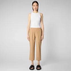 Pantaloni & Gonne^Save The Duck Pantaloni Donna Milan Beige Biscotto