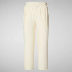 Pantaloni & Gonne^Save The Duck Pantaloni Donna Milan Bianco Vaniglia