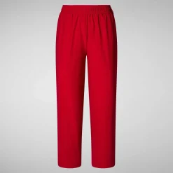 Pantaloni & Gonne^Save The Duck Pantaloni Donna Milan Rosso Pomodoro