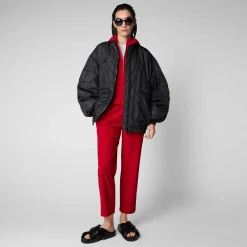 Pantaloni & Gonne^Save The Duck Pantaloni Donna Milan Rosso Pomodoro