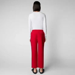 Pantaloni & Gonne^Save The Duck Pantaloni Donna Milan Rosso Pomodoro