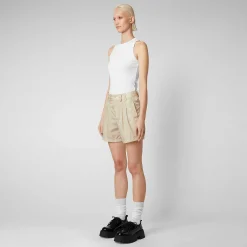 Pantaloni & Gonne^Save The Duck Pantaloni Donna Noy Beige Crema