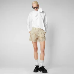 Pantaloni & Gonne^Save The Duck Pantaloni Donna Noy Beige Crema