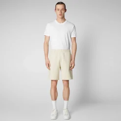 Pantaloni^Save The Duck Pantaloni Uomo Rayun In Beige Crema