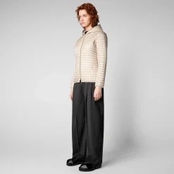 Piumini Animal-Free^Save The Duck Piumino Animal Free Alexa Beige Sabbia
