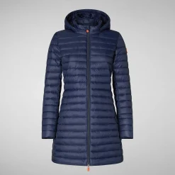 Piumini Animal-Free^Save The Duck Piumino Animal Free Bryanna Blu Navy