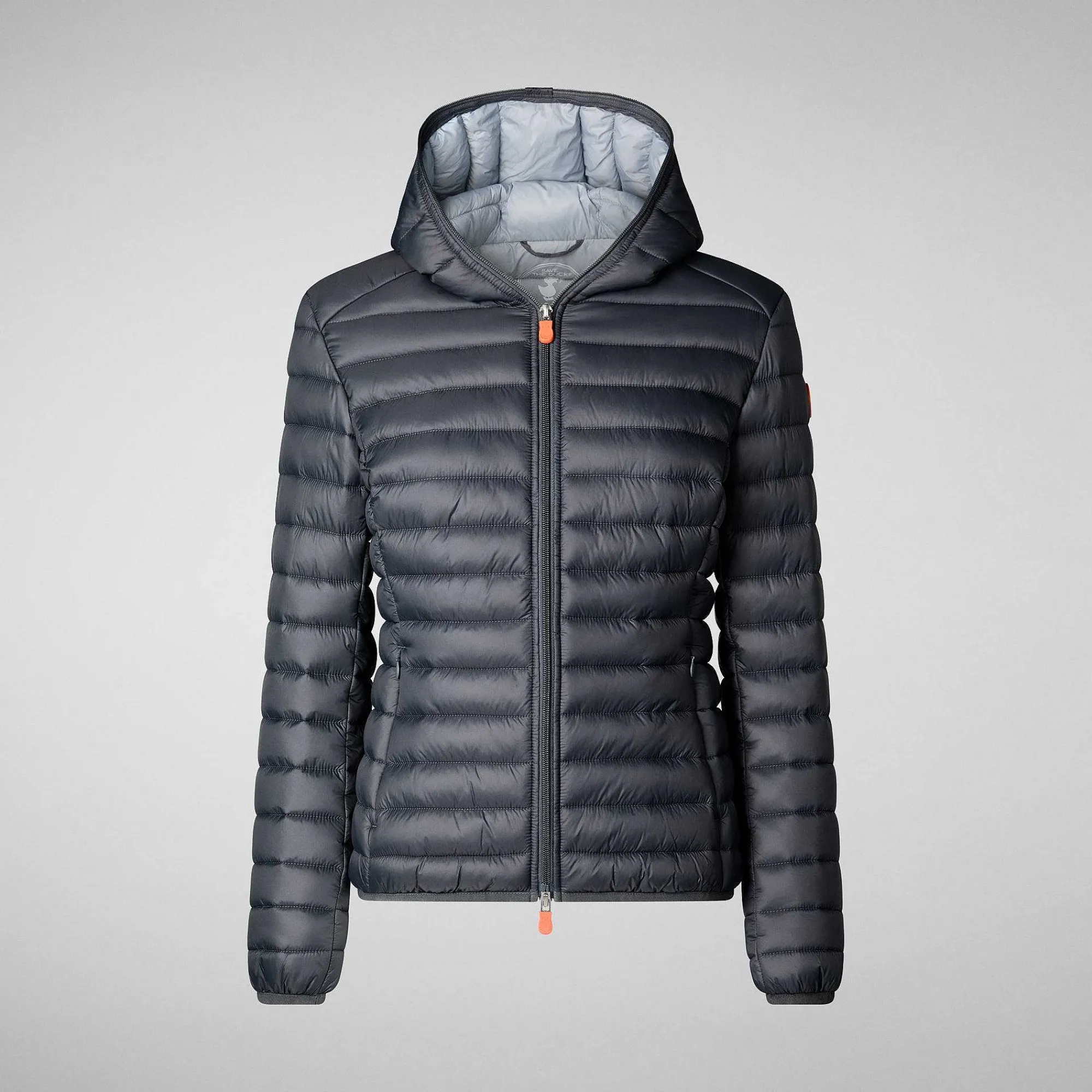 Piumini Animal-Free^Save The Duck Piumino Animal Free Con Cappuccio Donna Daisy Grigio Tempesta