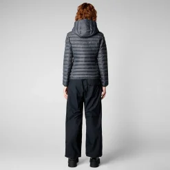 Piumini Animal-Free^Save The Duck Piumino Animal Free Con Cappuccio Donna Daisy Grigio Tempesta