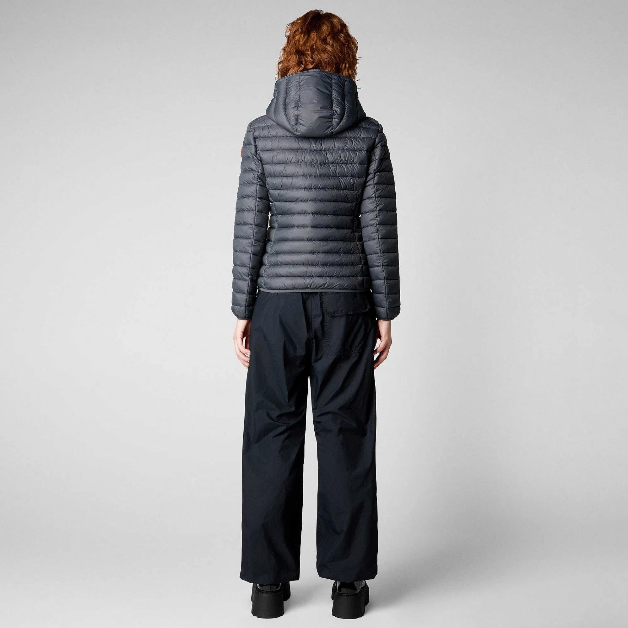 Piumini Animal-Free^Save The Duck Piumino Animal Free Con Cappuccio Donna Daisy Grigio Tempesta