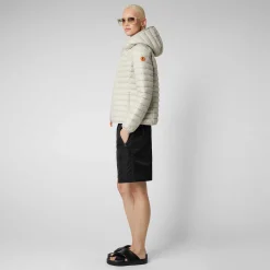 Piumini Animal-Free^Save The Duck Piumino Animal Free Con Cappuccio Donna Daisy Beige Chiaro