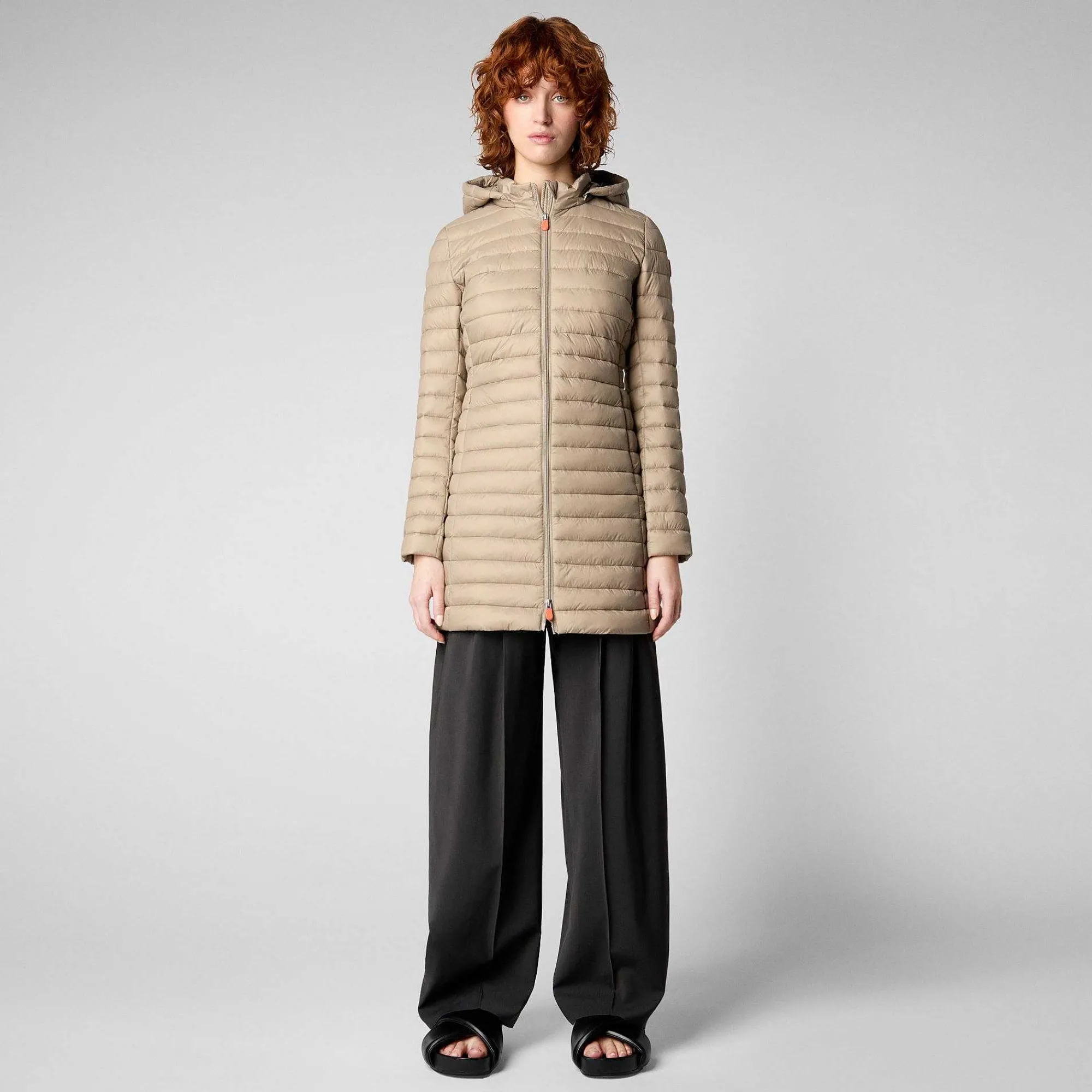 Piumini Animal-Free^Save The Duck Piumino Animal Free Donna Bryanna Beige Duna