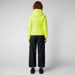 Piumini Animal-Free^Save The Duck Piumino Animal Free Donna Kyla Giallo Fluo