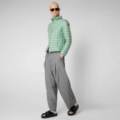 Piumini Animal-Free^Save The Duck Piumino Animal Free Donna Carly Verde Menta