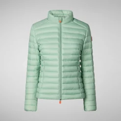 Piumini Animal-Free^Save The Duck Piumino Animal Free Donna Carly Verde Menta
