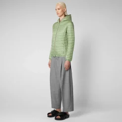 Piumini Animal-Free^Save The Duck Piumino Animal Free Donna Alexa Verde Menta