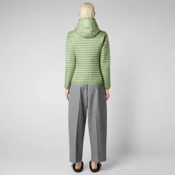 Piumini Animal-Free^Save The Duck Piumino Animal Free Donna Alexa Verde Menta