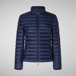 Piumini Animal-Free^Save The Duck Piumino Animal Free Donna Carly Blu Navy